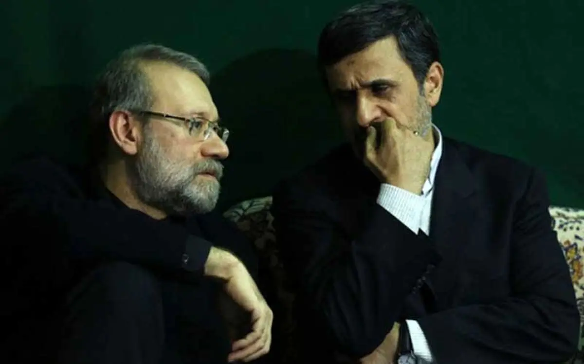 فیلم | لاریجانی: احمدی‌نژاد با خودش مشکل دارد!
