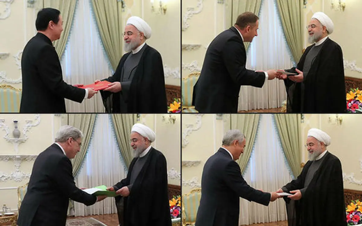 روز دیپلماتیک رئیس‌جمهور؛ دیدار با سفرای جدید فرانسه، تاجیکستان، چین و لهستان