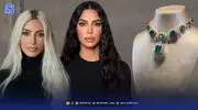 قاب امروز | گردنبند زمرد الیزابت تیلور بر گردن کیم کارداشیان