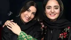 فیلم | نرگس محمدی و فریبا نادری : ما قهر نیستیم خیلی هم ... | بغل و ماچ شدید بچلونی برای بازار گرمی ...