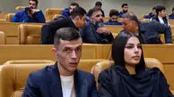 یاسر آسانی و همسرش در مراسم جشن هشتاد سالگی استقلال