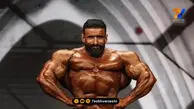 احترام نظامی هادی چوپان به پرچم ایران حین تمرین