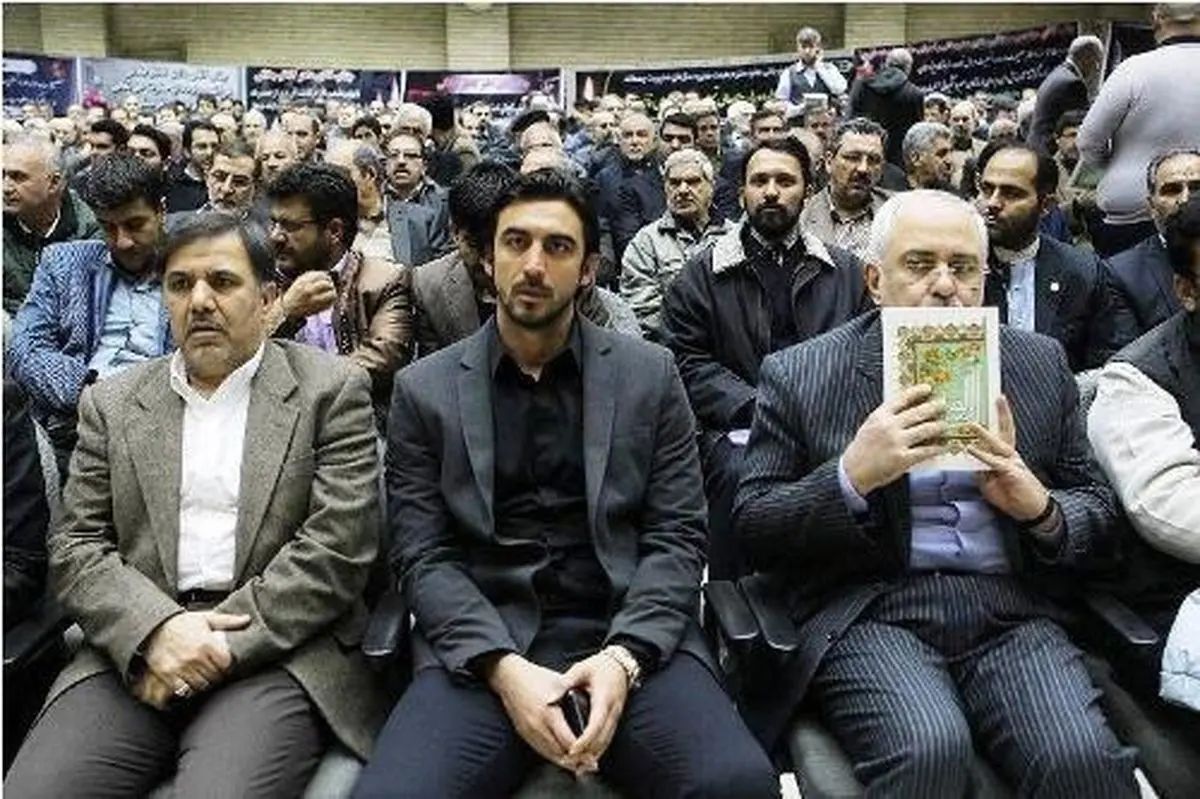 ملاقات ظریف و رحمتی در یک مجلس ختم سیاسی