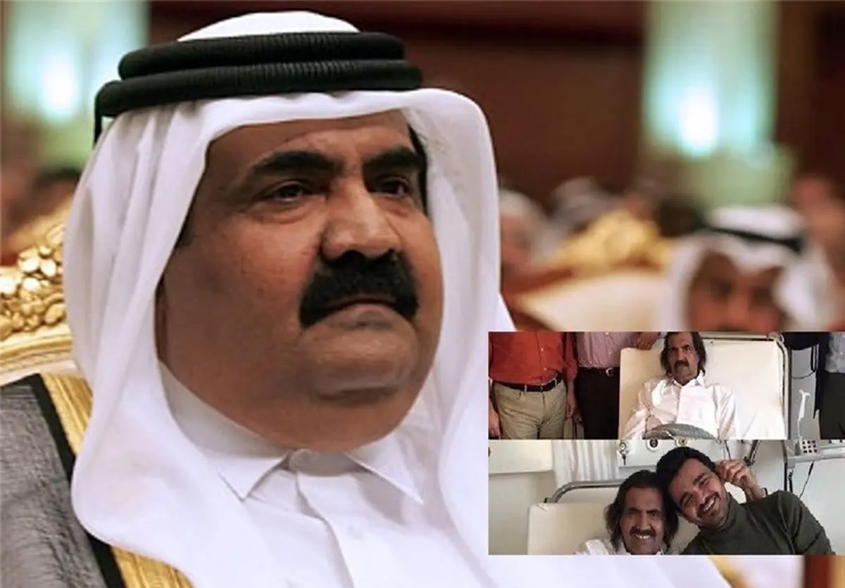 امیر سابق قطر بستری شد