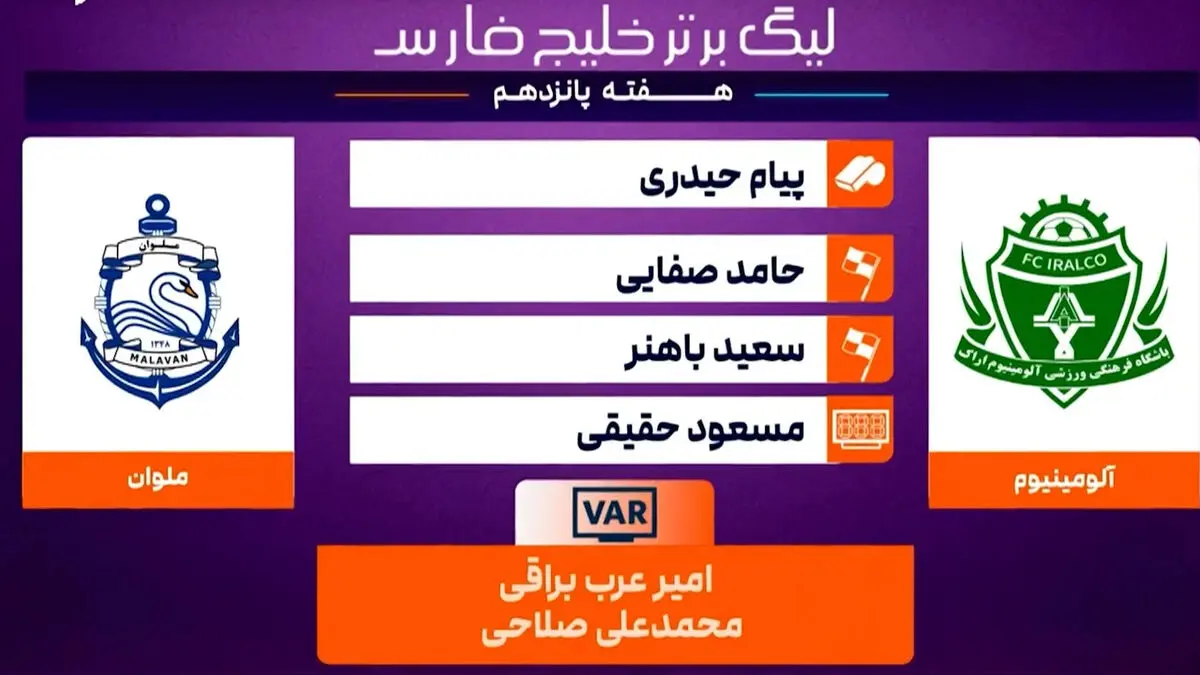 کارشناسی داوری دیدار آلومینیوم – ملوان