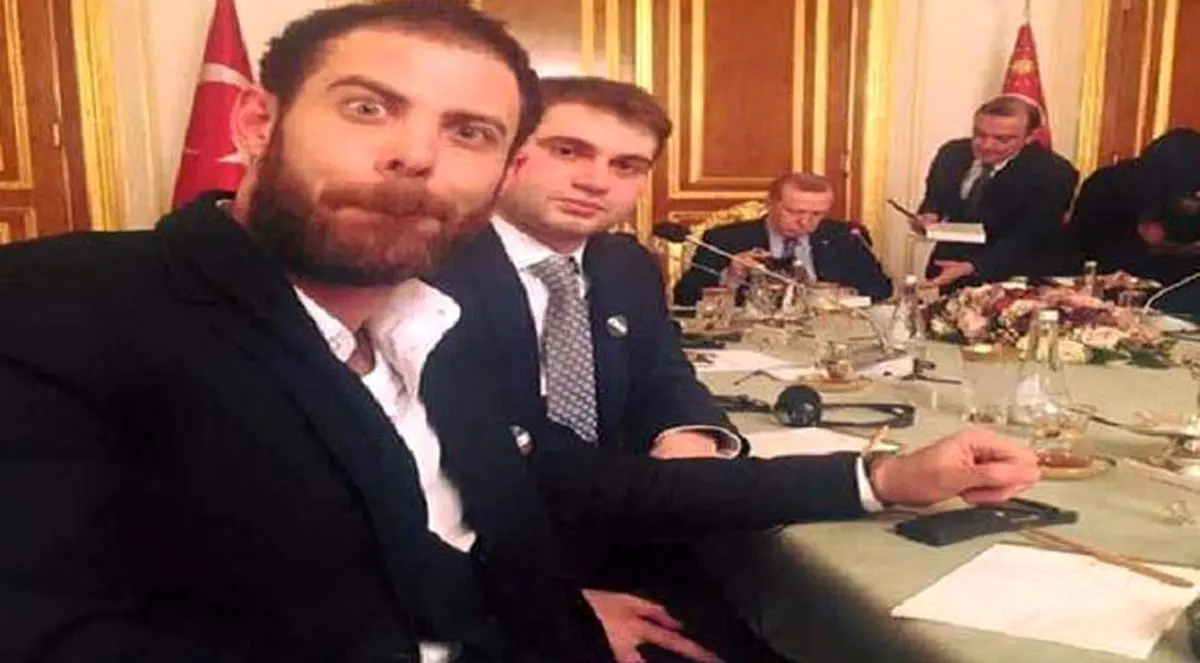 سلفی عجیب یک سوری با اردوغان