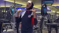 تمرینات سنگین و طاقت فرسای شهربانو منصوریان با وزنه و هالتر