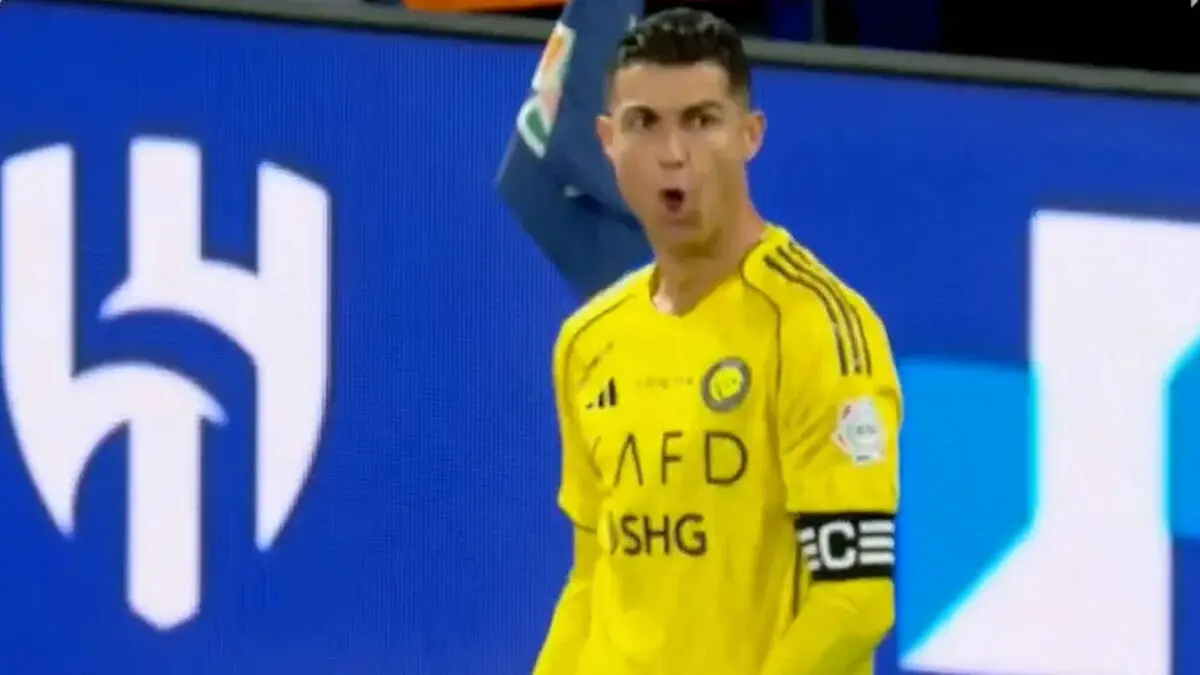 گل اول النصر به الهلال توسط کریستیانو رونالدو