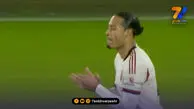 گل اول لیورپول به بورنموث توسط فن دایک