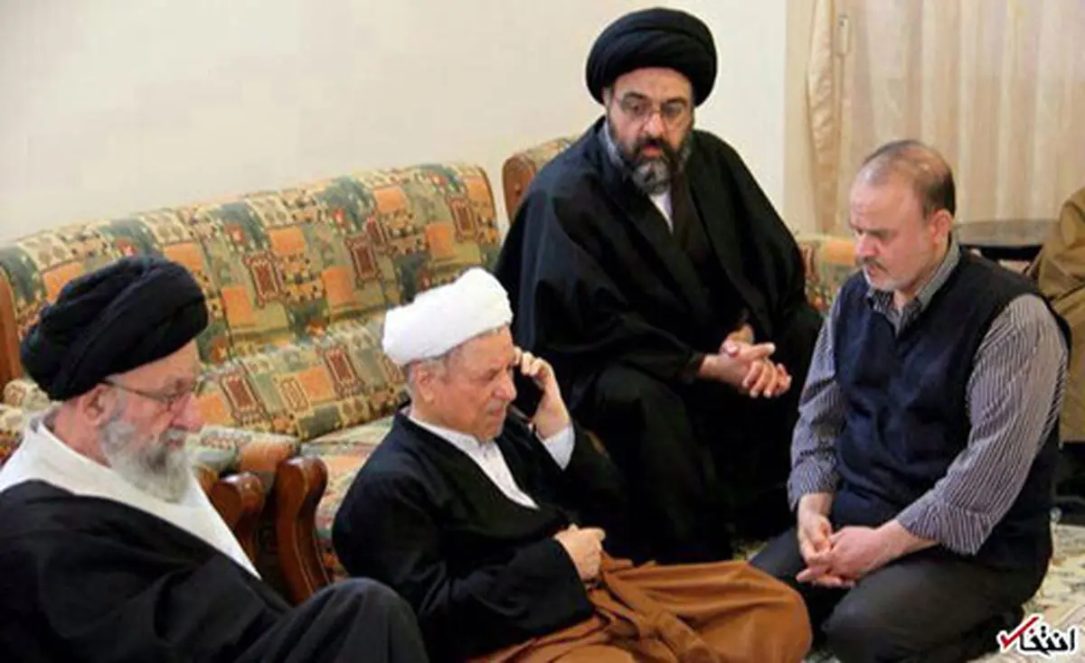 عکس: وقتی هاشمی خبر فوت آیت الله واعظ طبسی را شنید