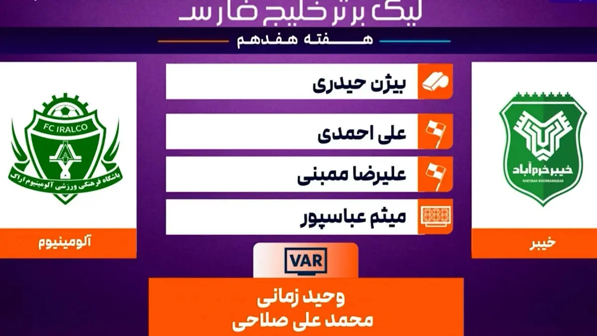 کارشناسی داوری خیبر خرم آباد – آلومینیوم اراک