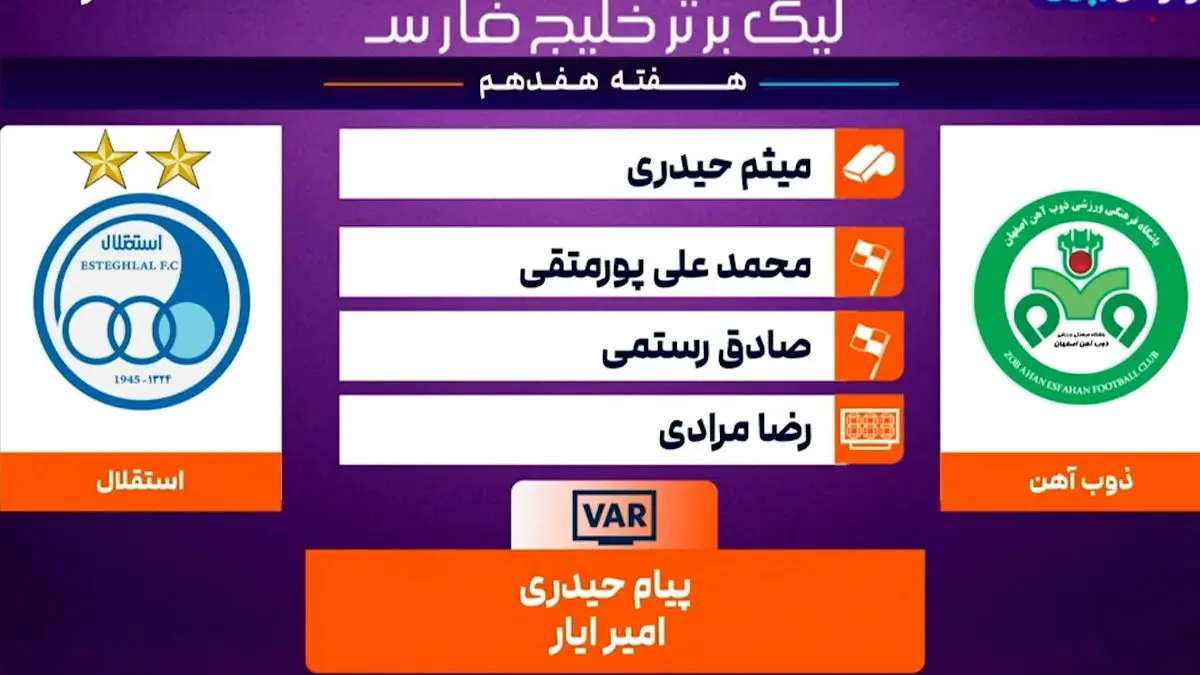 کارشناسی داوری ذوب آهن – استقلال