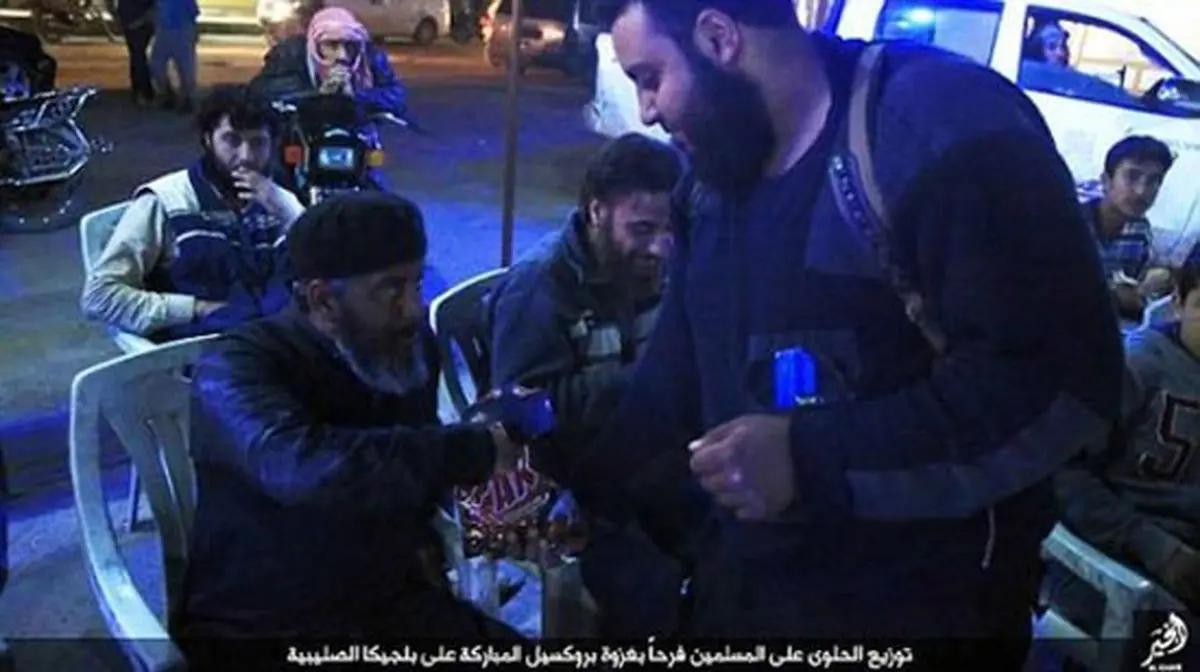 شیرینی داعش برای حملات بروکسل!