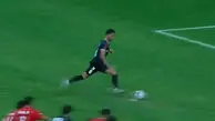 گل اول پرسپولیس به فولاد توسط علی علیپور