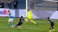 گل دوم ناپولی به چلسی توسط راسموس هویلوند