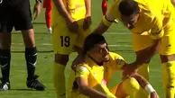 گل اول فجرسپاسی به تراکتور توسط مهدی شریفی