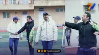 تنیس فوتبال قبل از تمرین؛ بازگشت رحمتی به دوران بازیگوشی!
