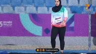 مهلا محروقی دختر توانمند و با اراده پرتاب دیسک