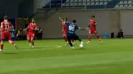 گل سوم گل گهر به پرسپولیس توسط پوریا لطیفی فر