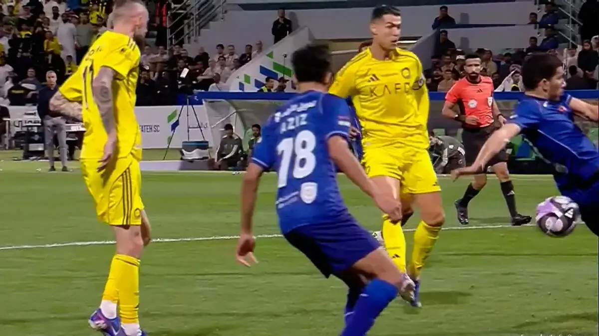 گل اول النصر به الفتح توسط کریستیانو رونالدو