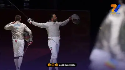 اولین مدال شمشیربازی ایران قطعی شد/جدال تمام ایرانی در یک چهارم نهایی
