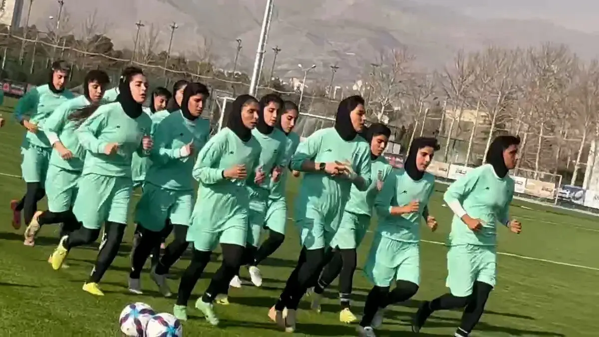 برشی از تمرین تیم ملی زنان در کمپ تیم‌های ملی