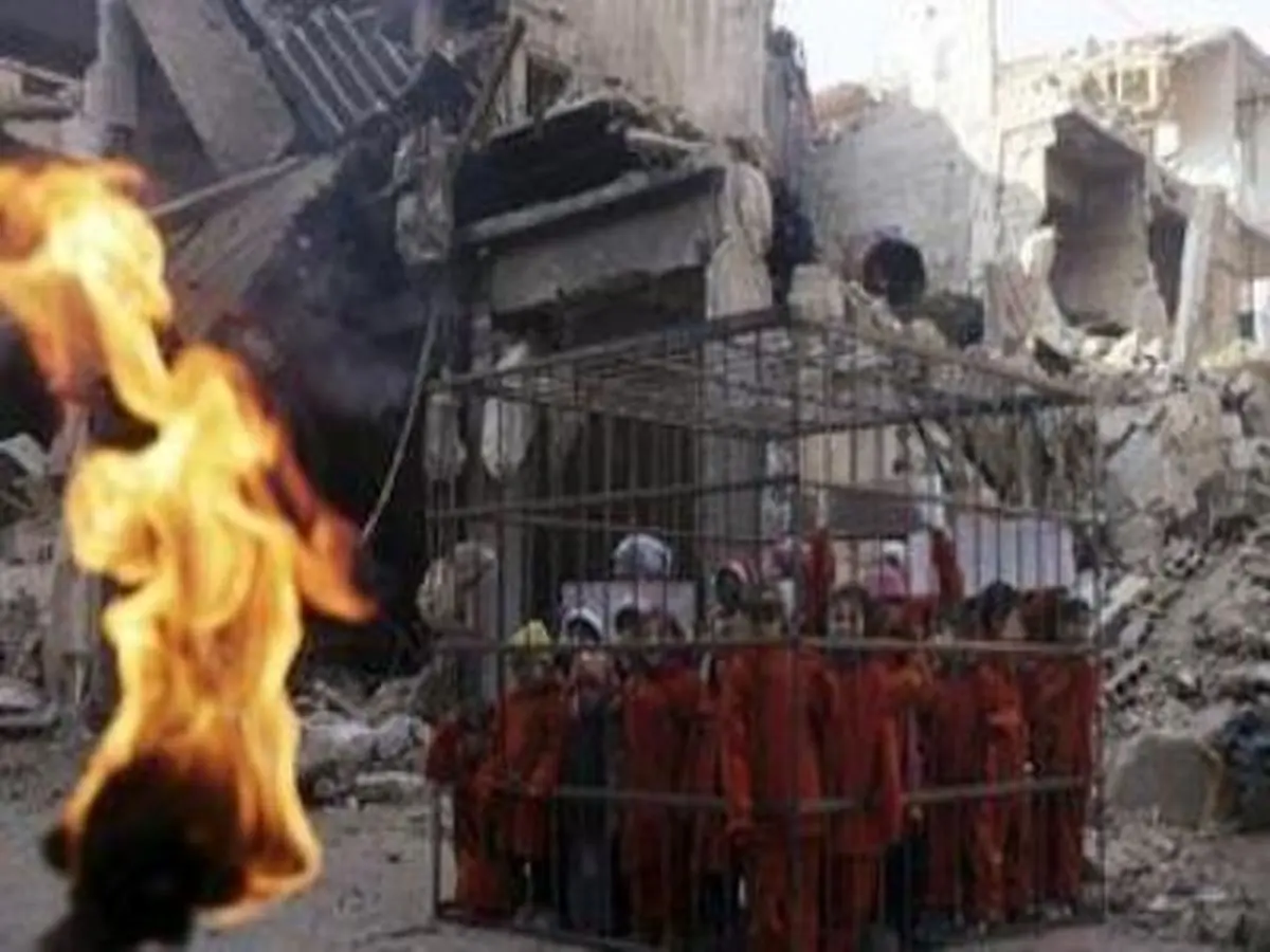 داعش، ۱۹ دخترِ کُرد را در قفس سوزاند