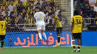 گل دوم النصر به الاتحاد توسط کریستیانو رونالدو