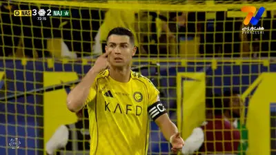 گل چهارم النصر به النجمه توسط رونالدو