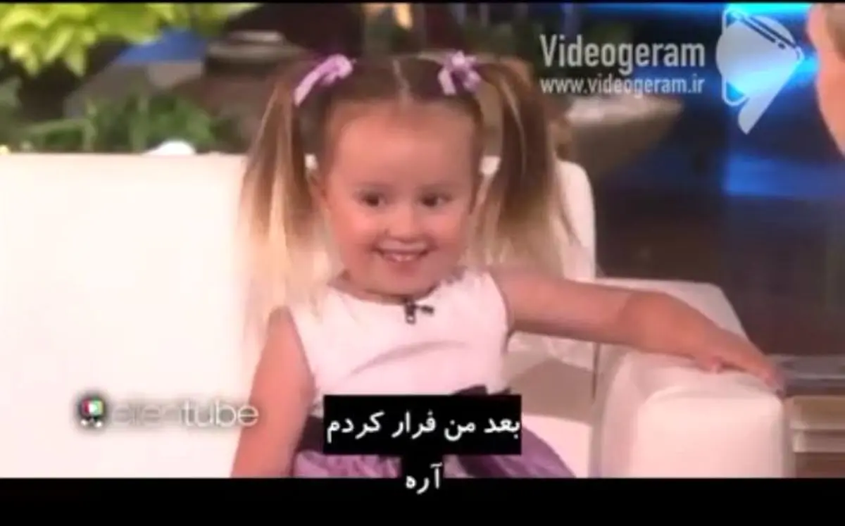 ویدئو / یک دختربچه سه ساله نابغه در تاک شو معروف
