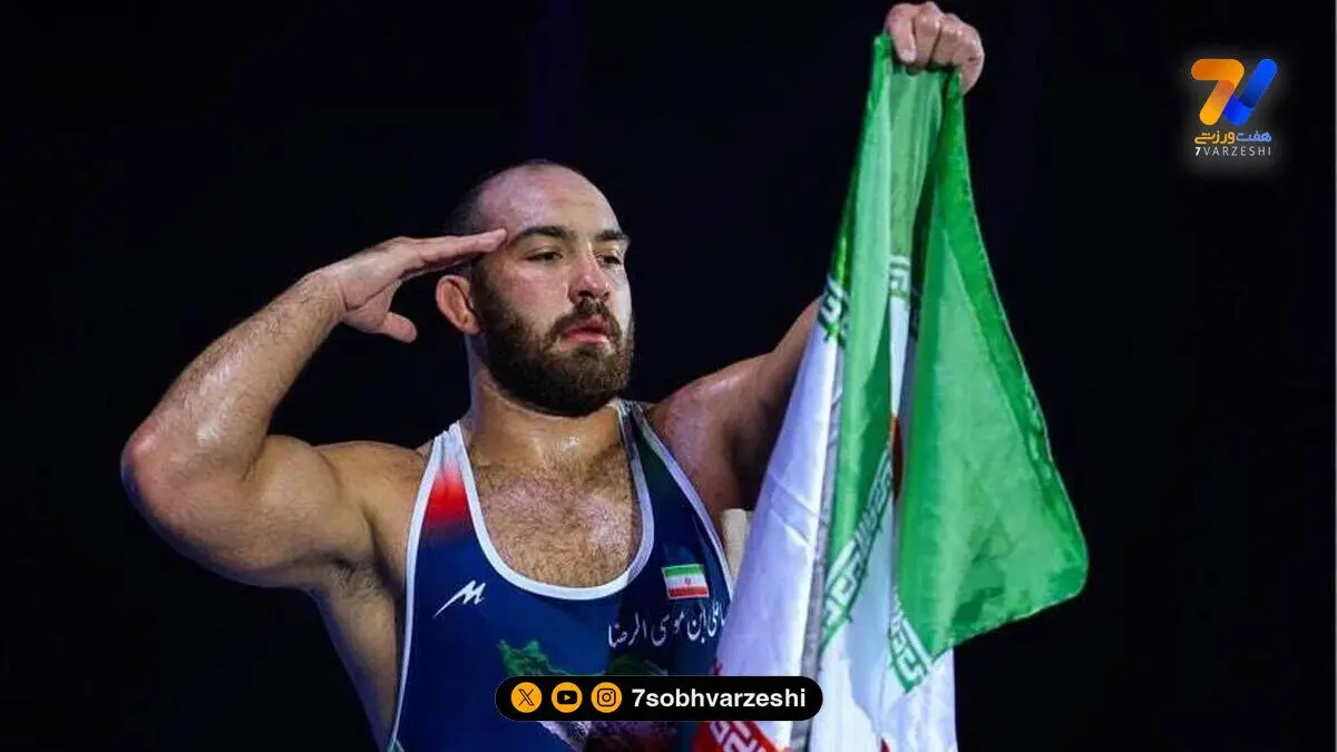 تاج گذاری پادشاه در بیشکک؛ طلای چهارم روی سینه امیرحسین زارع!