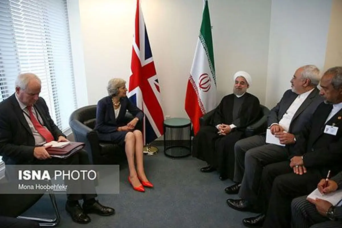 دیدار روحانی با نخست وزیر انگلیس