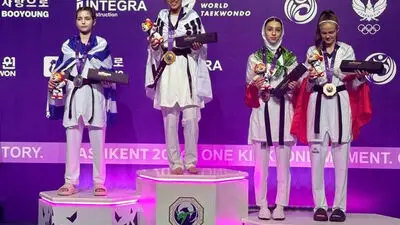 ساغر مرادی قهرمان جهان شد؛ طلای درخشان تکواندو ایران