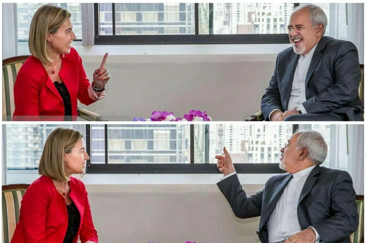 دیدار ظریف و فدریکا موگرینی در آمریکا