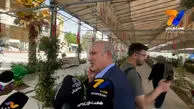 مهدی تاج رییس فدراسیون فوتبال بدون گفتگو با خبرنگاران مراسم را ترک کرد