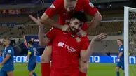 گل دوم شباب الاهلی به بوریرام توسط سعید عزت اللهی
