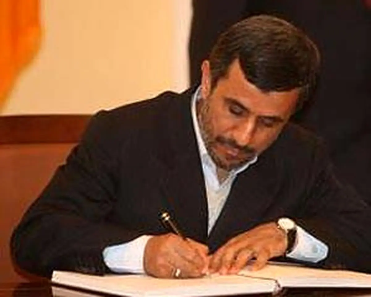 احمدی نژاد برای دبیرکل سازمان ملل نامه نوشت