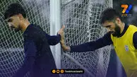 گزارش تصویری| تمرین تیم ملی در توفان و باران!