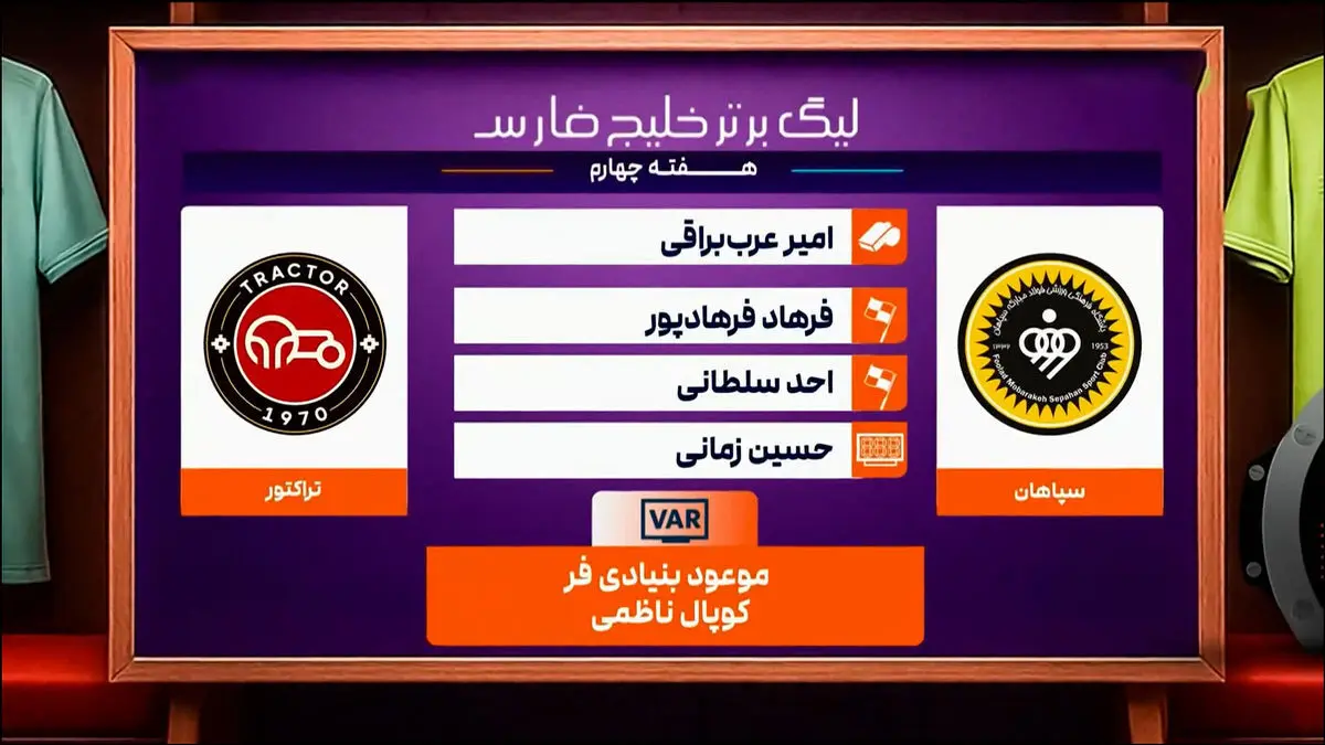 کارشناسی داوری سپاهان – تراکتور