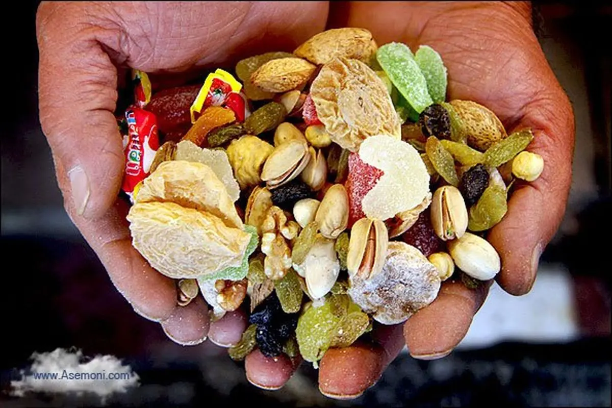 قیمت آجیل و شیرینی در آستانه شب یلدا