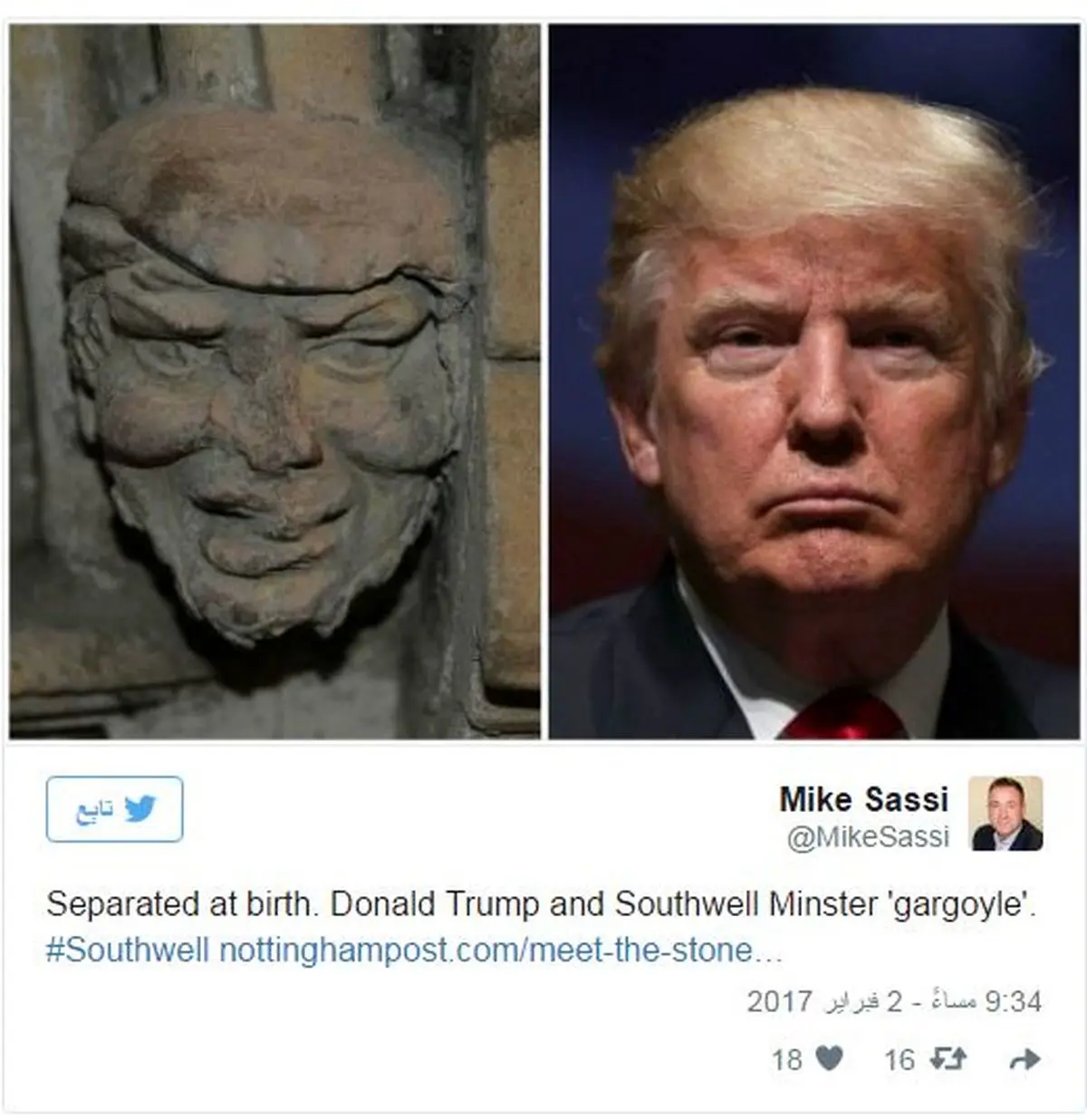 مجسمه‌ای از ترامپ با عمر ۷۰۰ سال پیدا شد