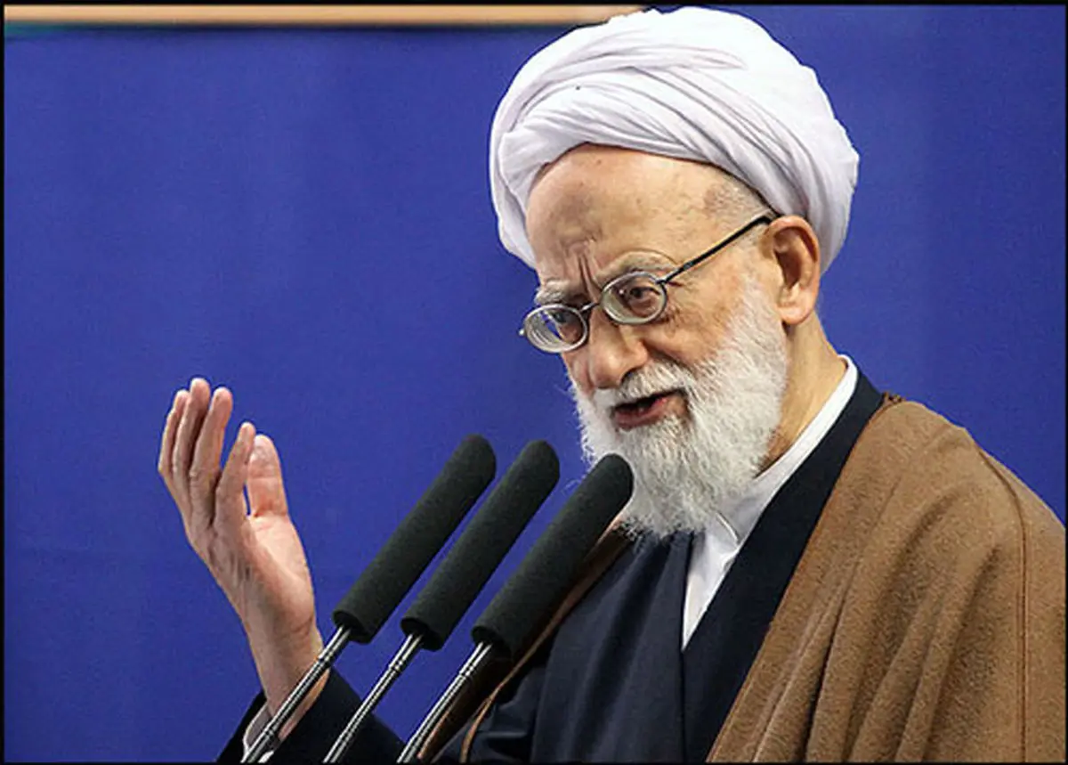 عکس منتشر نشده از امامی‌کاشانی که در مراسم تدفین  آیت‌الله هاشمی‌رفسنجانی از حال رفت