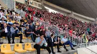 نمایی از ورزشگاه با حضور هواداران پرسپولیس