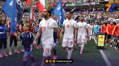 تیم ملی با اسکورت ویژه در آمریکا 