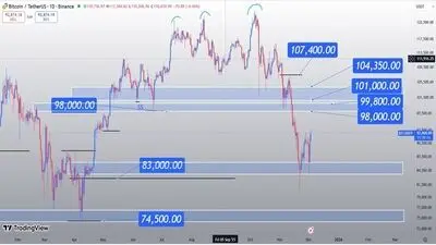 تحلیل بیت کوین امروز 19 مرداد 1405