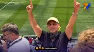 حضور هنرمند مشهور در ورزشگاه لس آنجلس برای حمایت از تیم ملی