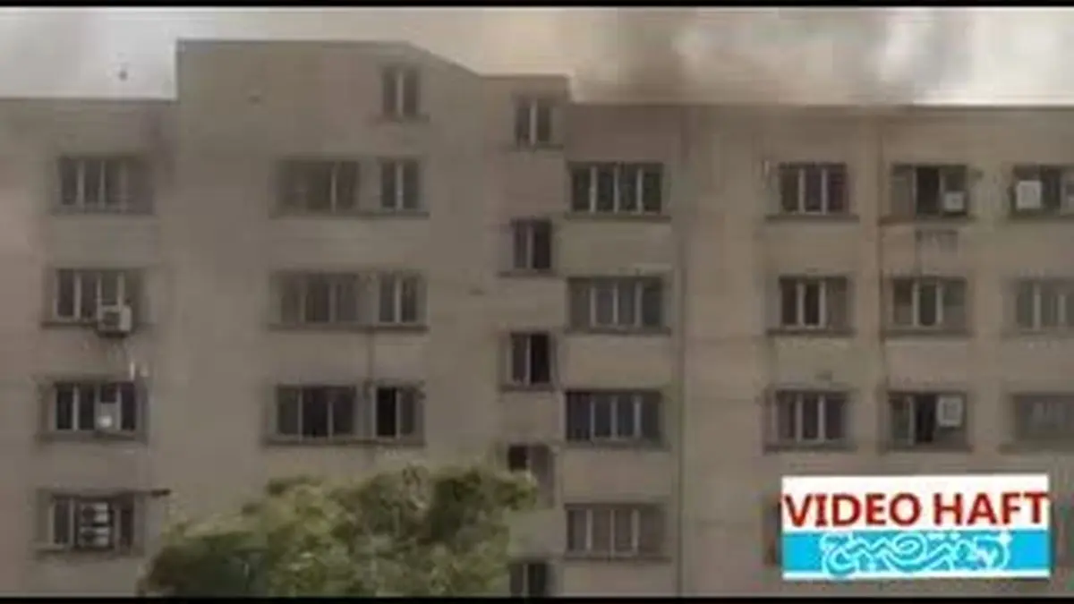 ویدیو هفت|آتش سوزی گسترده در پاساژ مهستان انقلاب