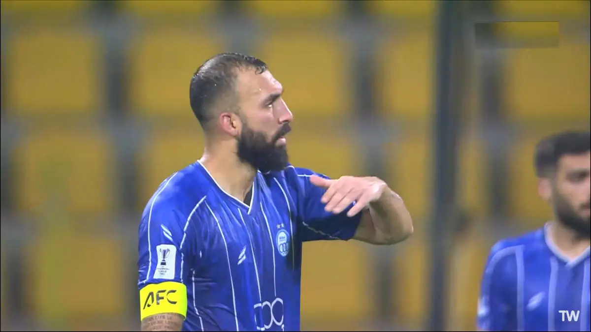 گل اول استقلال به الوصل توسط روزبه چشمی