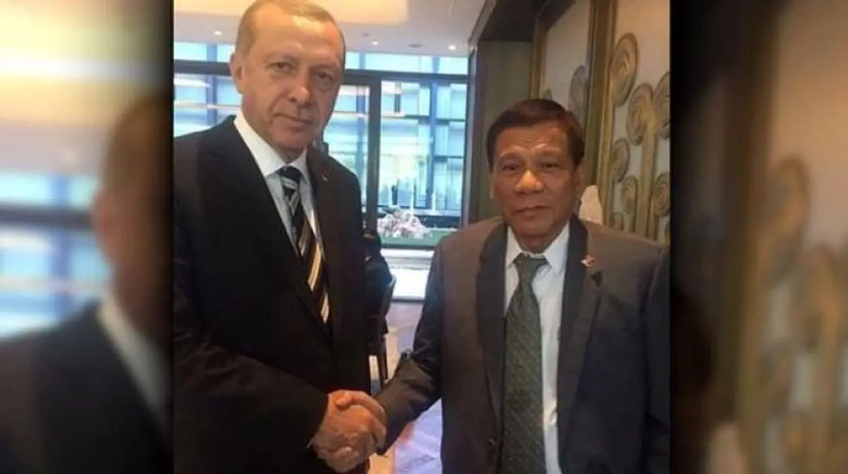 انتشار عکس دیدار اردوغان و دوترته جنجال به پا کرد