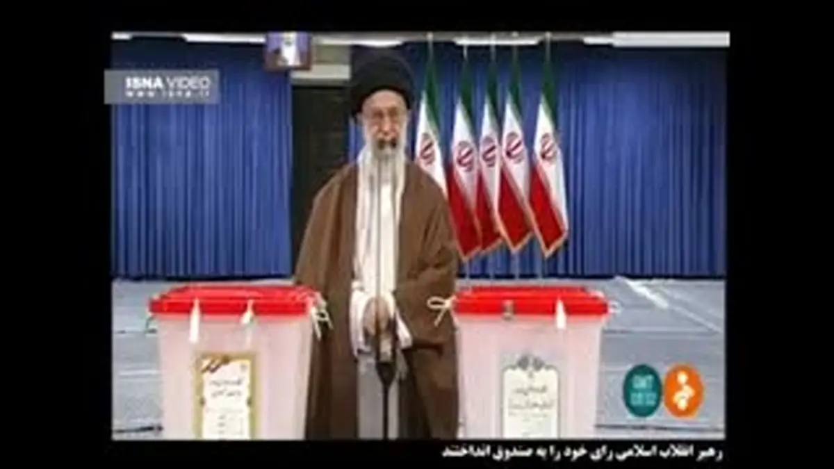 ویدیو هفت| تاکیدات رهبر انقلاب پس از انداختن رای به صندوق